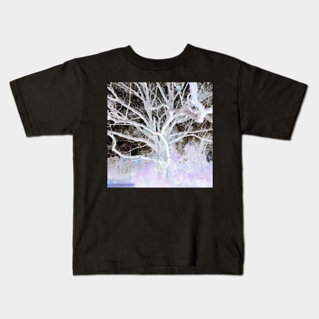 Negative Tree Kids T-Shirt by Kcinnik